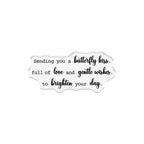 Crafter's Companion Butterfly Kisses Stamps Dies And Stencils Set cc-md-sten-buki Encouraging Sentiment