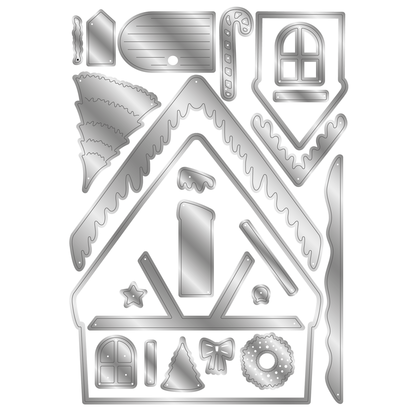 Crafter's Companion Christmas Cabin Clear Stamps And Dies cc-std-ccab Product Image