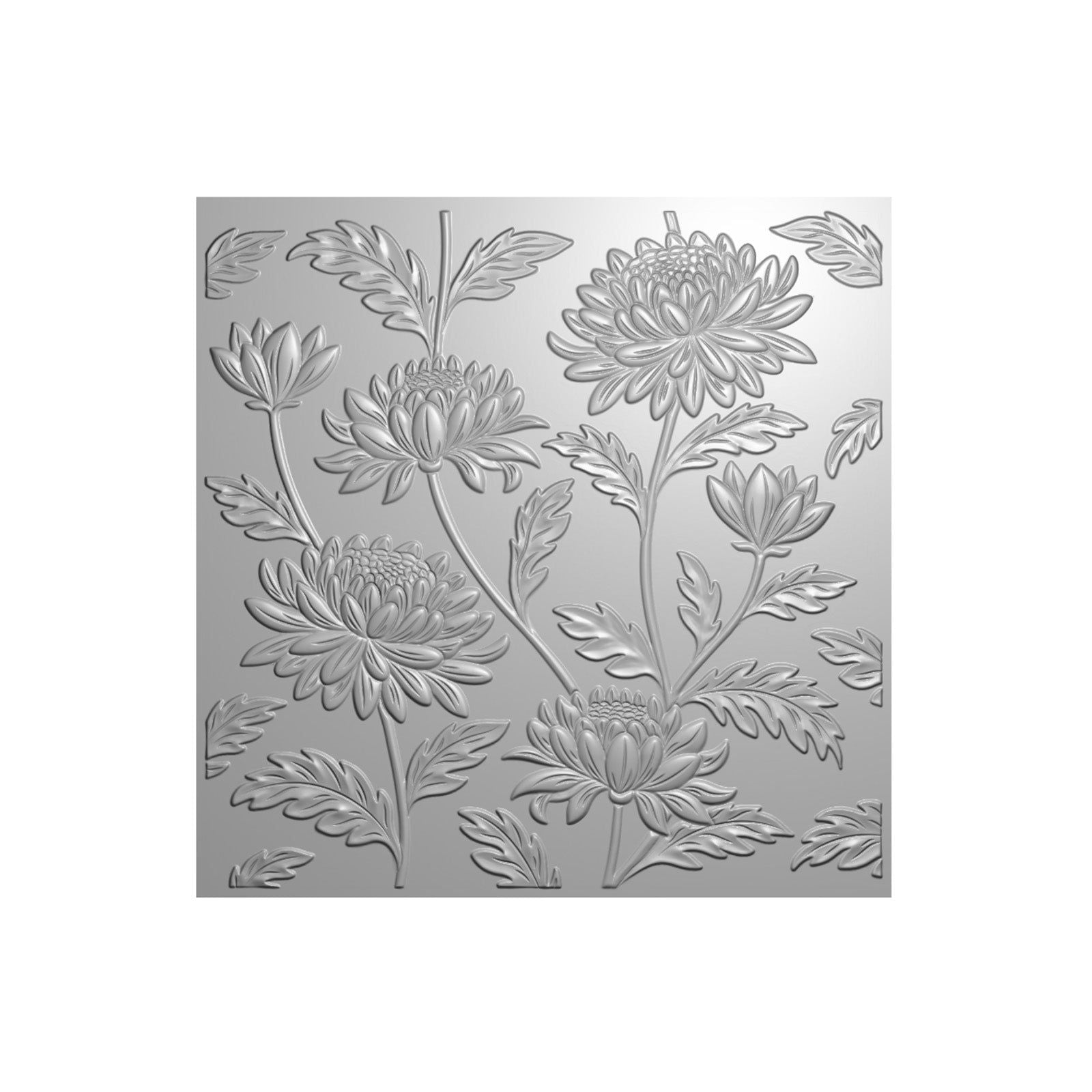 Crafter's Companion Chrysanthemums 3D Embossing Folder cc-3d-ef5.5-chch