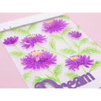 Crafter's Companion Chrysanthemums 3D Embossing Folder cc-3d-ef5.5-chch Floral Dreams Card