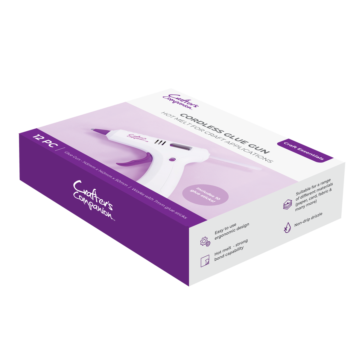 Crafter's Companion Cordless Hot Glue Gun cc-cles-glgun Packaging Image