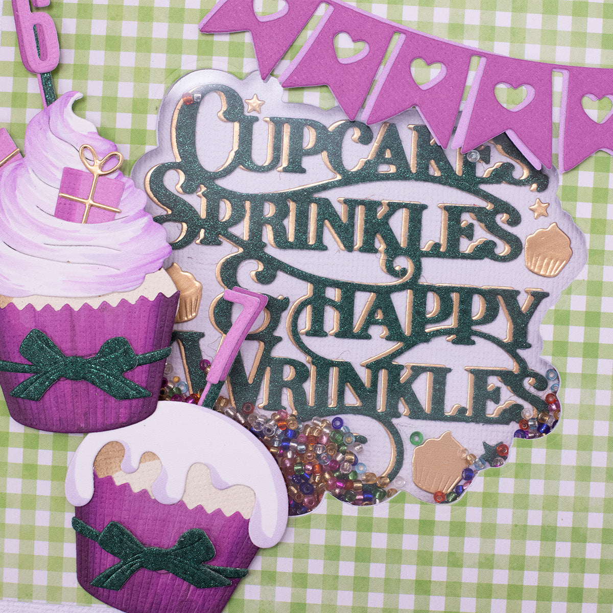 Crafter's Companion Cupcakes And Sprinkles Dies cc-md-cup-srin Birthday Card