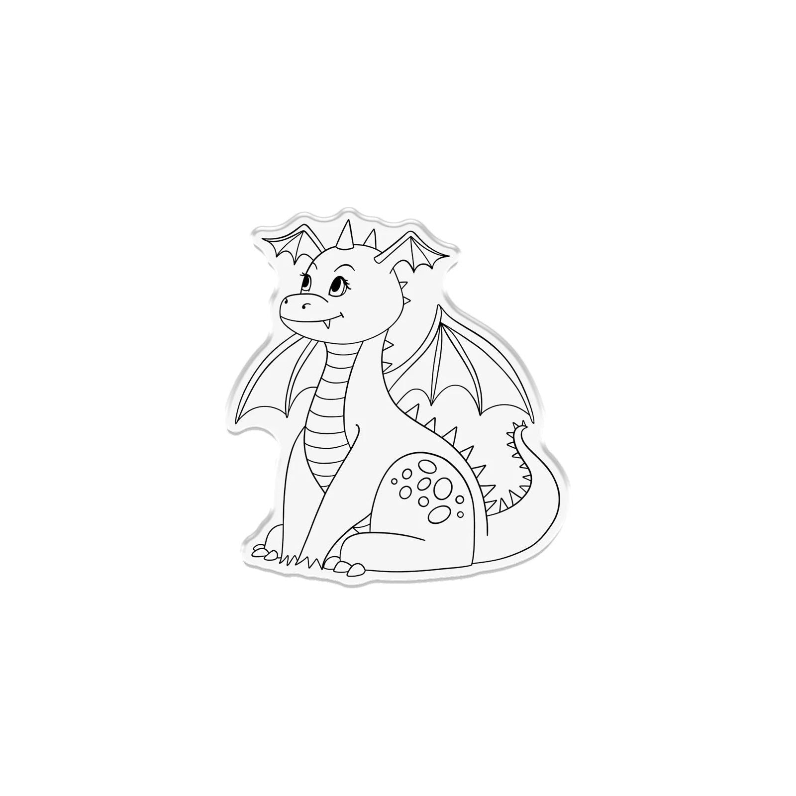 Crafter’s Companion Daisy The Dragon Clear Stamp And Die cc-std-dadr Detailed Image