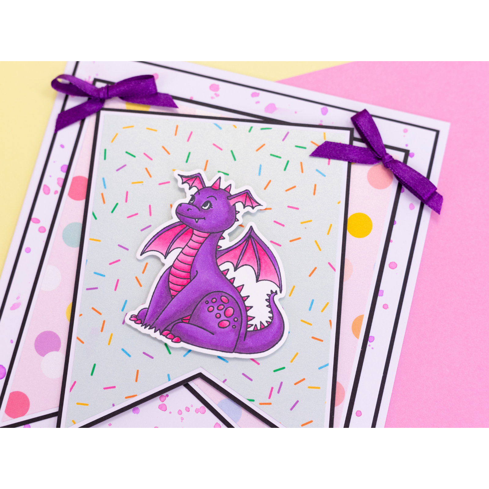 Crafter’s Companion Daisy The Dragon Clear Stamp And Die cc-std-dadr Fairy Tale Card