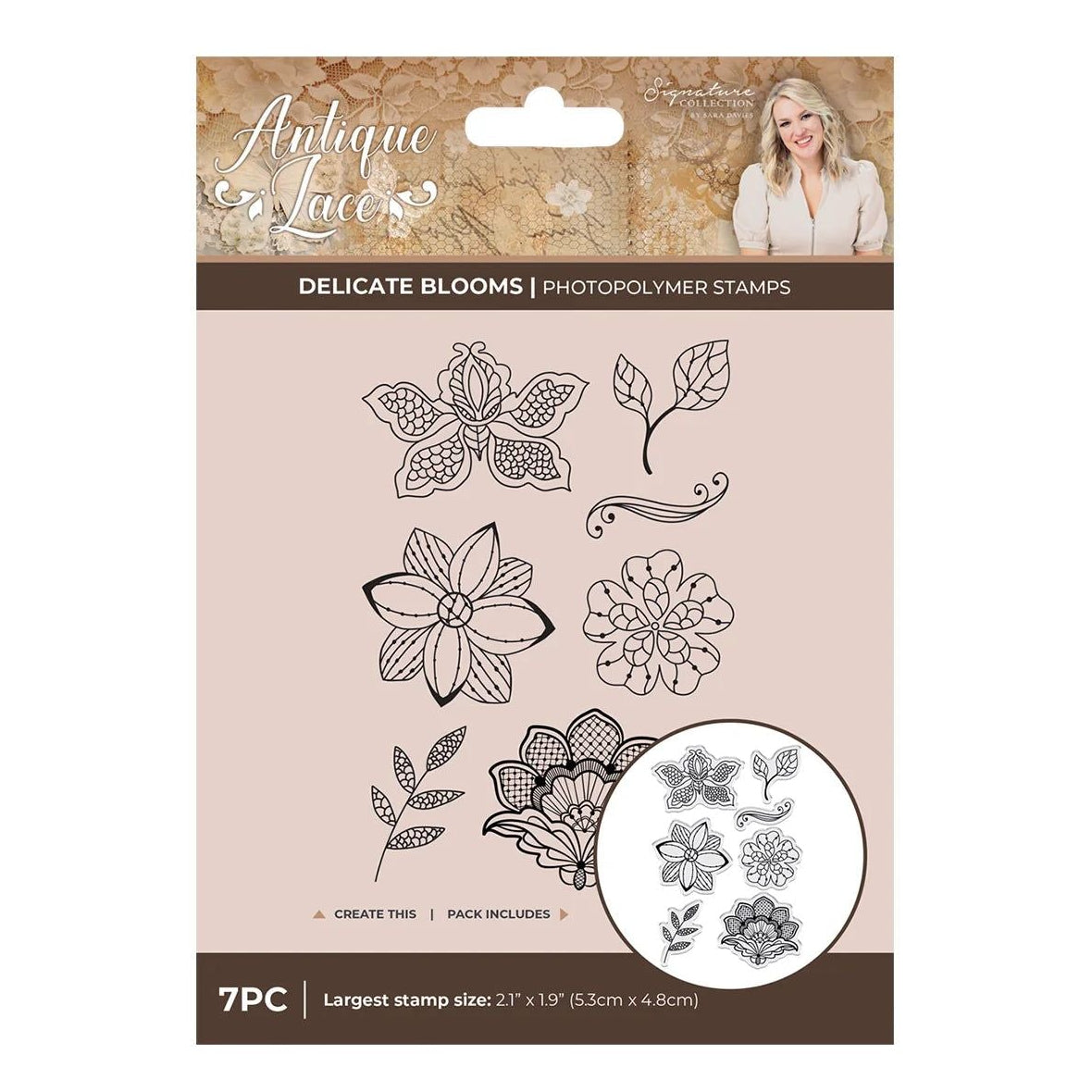 Crafter's Companion Delicate Blooms Clear Stamps ss-al-stp-dblo