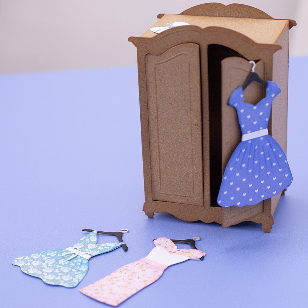 Crafter's Companion Dress Dies cc-ef-md-dress 3D Dresser