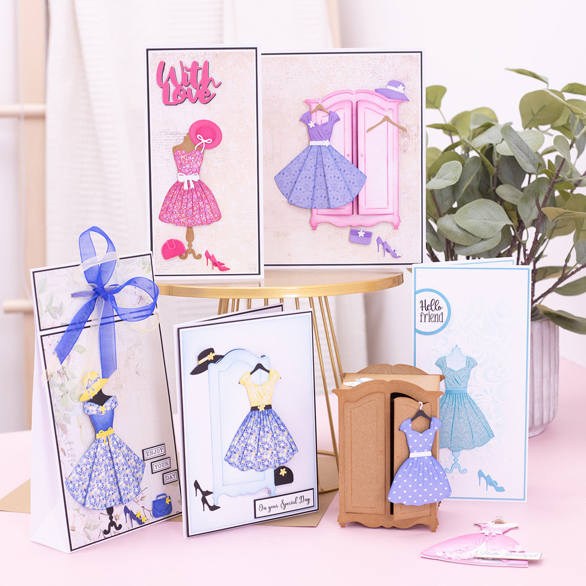 Crafter's Companion Dress Dies cc-ef-md-dress 3D Fashion Cards