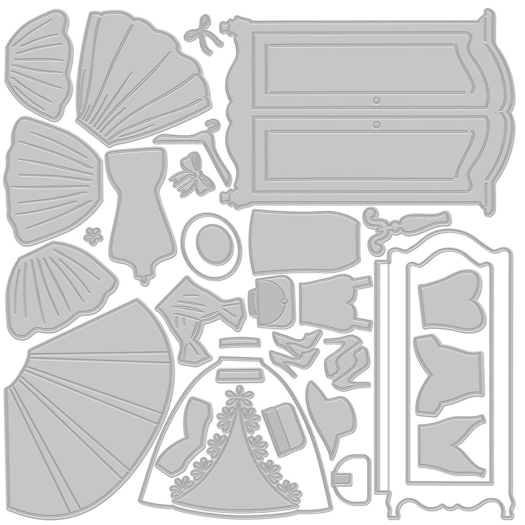 Crafter's Companion Dress Dies cc-ef-md-dress 3D Product Image