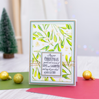 Crafter's Companion Elegant Mistletoe 3D Embossing Folder cc-ef5-3d-elmi card