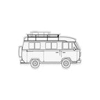 Crafter's Companion Enjoy The Journey Stamp And Die Set cc-tgo-std-entj VW Camper Van