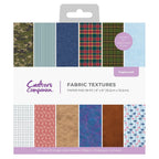 Crafter's Companion Fabric Textures 6 x 6 Paper Pad cc-pad6-fate