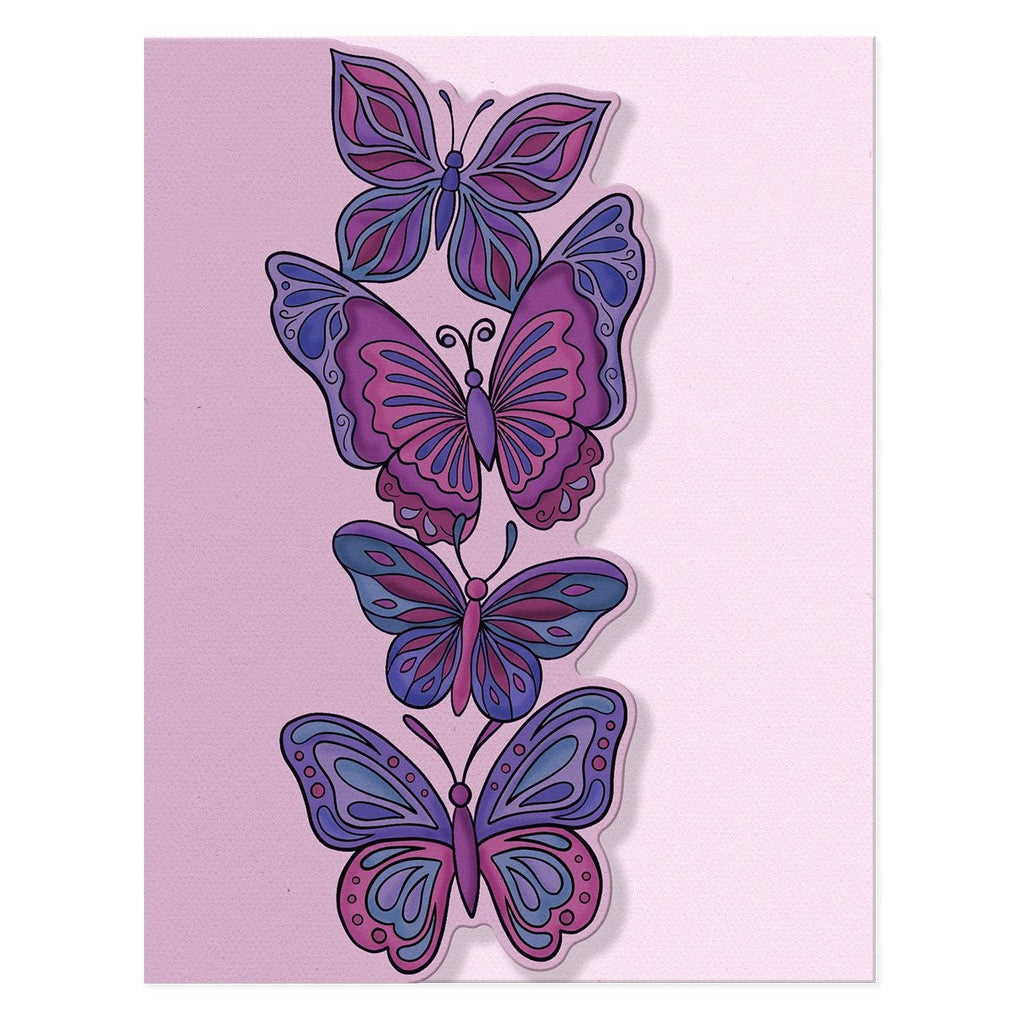 Crafter's Companion Fancy Butterflies Clear Stamp And Dies cc-std-fabu