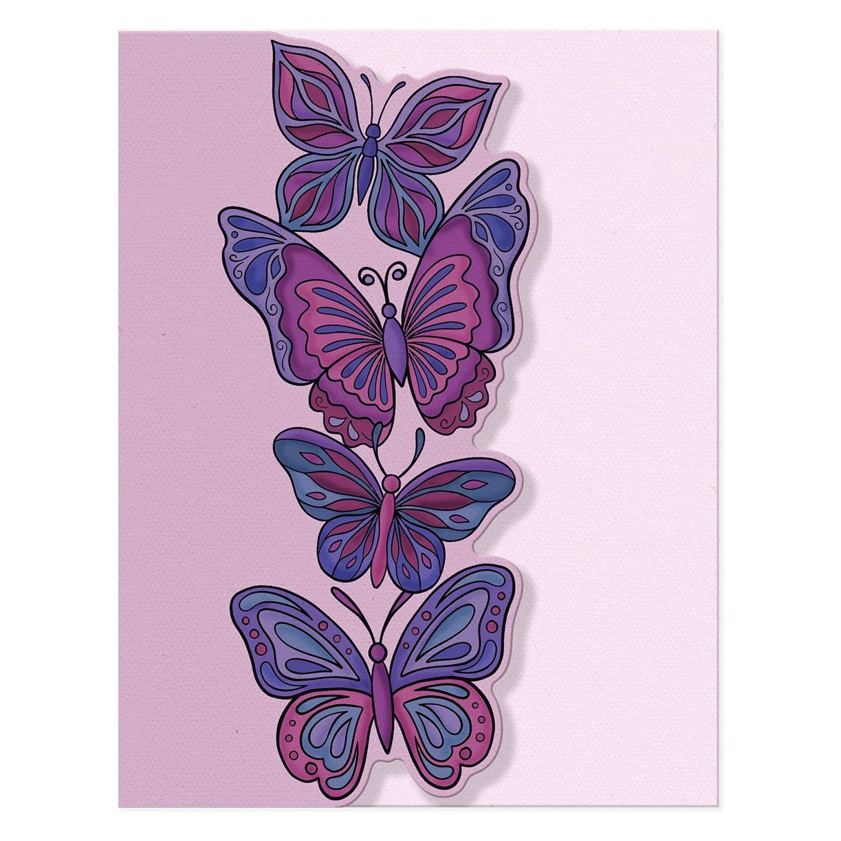Crafter's Companion Fancy Butterflies Clear Stamp And Dies cc-std-fabu
