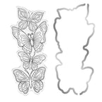 Crafter's Companion Fancy Butterflies Clear Stamp And Dies cc-std-fabu Product Image