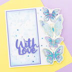 Crafter's Companion Fancy Butterflies Clear Stamp And Dies cc-std-fabu With Love Card