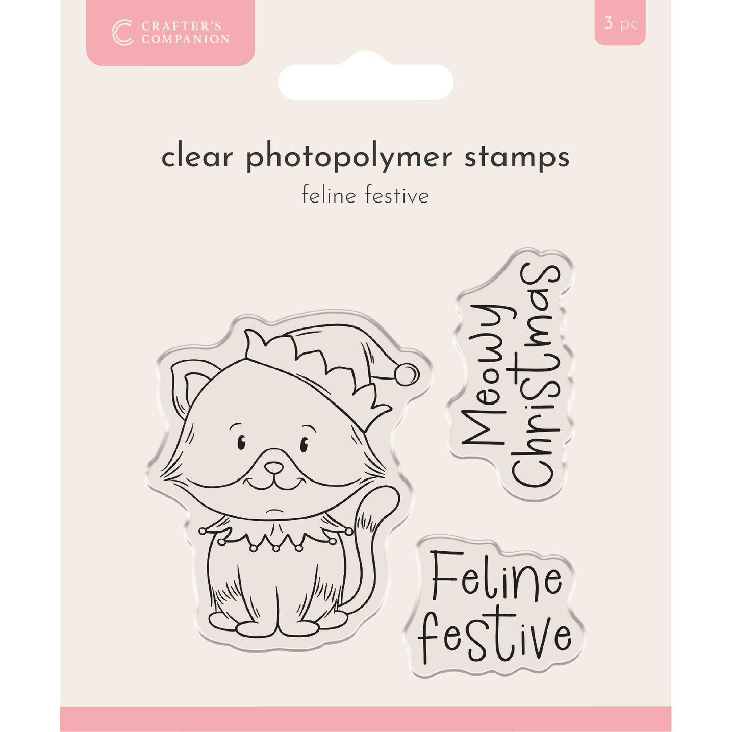 Crafter's Companion Feline Festive Clear Stamps cc-stp-fefe
