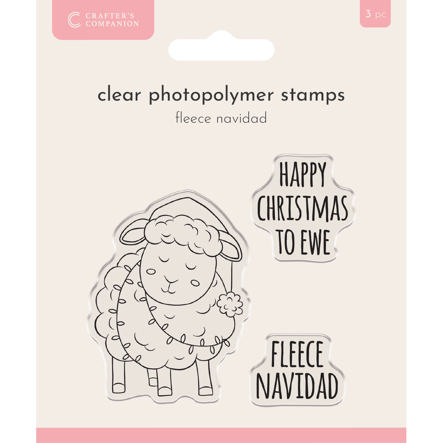 Crafter's Companion Fleece Navidad Clear Stamps cc-stp-flna