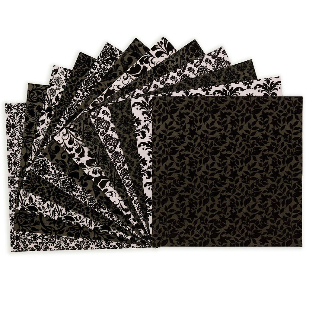 Crafter's Companion Flocked Damask 12 x 12 Paper Pad cc-pflock-dama Product View