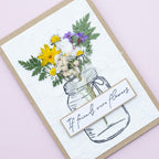 Crafter's Companion Flower Press 5 x 7 Handmade Paper Pack cc-hand-pap5x7 If Friends Were Flowers Card