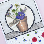 Crafter's Companion Flower Press Jars Bottles And Vases Clear Stamps cc-stp-jbv With Love Card