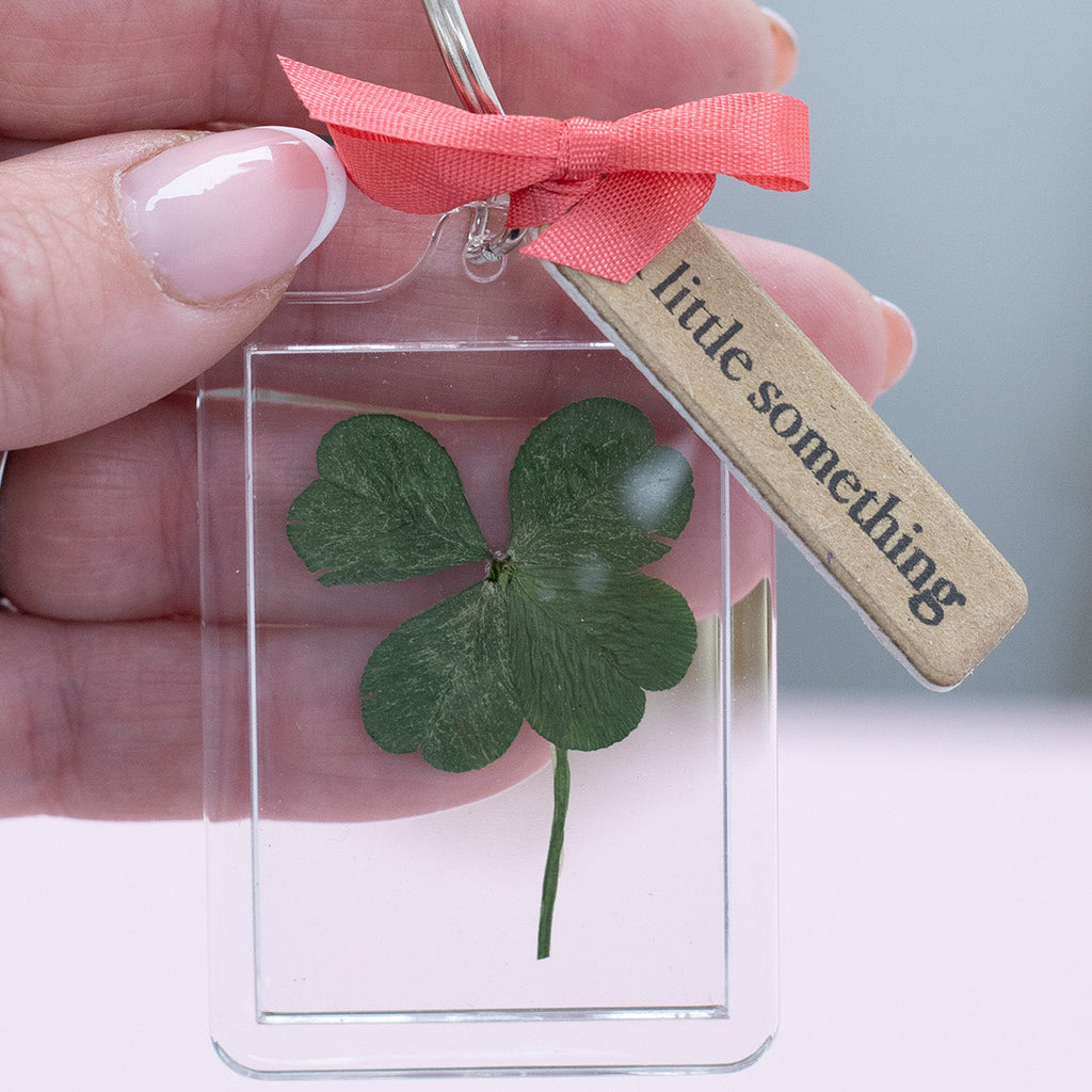 Crafter's Companion Flower Press Script Sentiments Clear Stamps cc-stp-scripsen Shamrock Tag