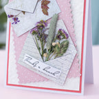 Crafter's Companion Flower Press Script Sentiments Clear Stamps cc-stp-scripsen Thanks A Bunch Card