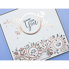 Crafter's Companion Foliage And Swirls Rub Ons cc-rub6-fos Just For You Card