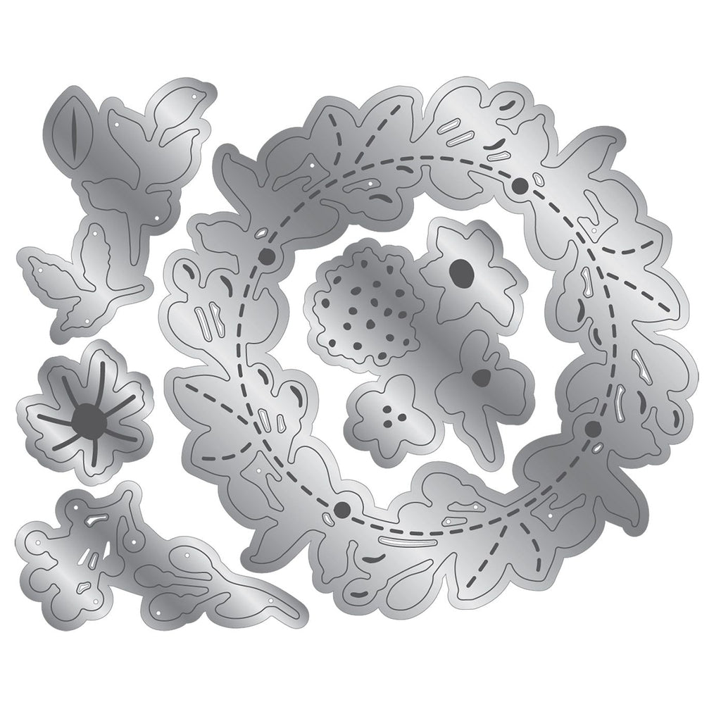 Crafter's Companion Foliage Wreath Dies cc-ww-md-fowr Detailed Image