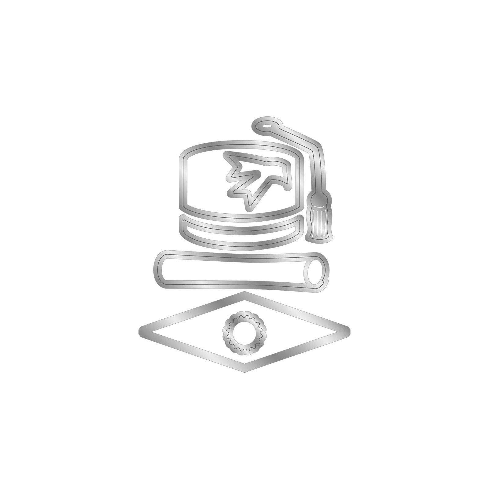 Crafter's Companion Graduation Cap And Scroll Dies cc-cgt-md-gcsc Product Image