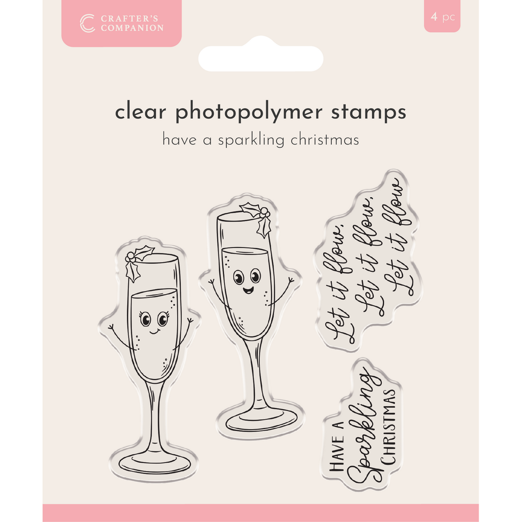 Crafter's Companion Have A Sparkling Christmas Clear Stamps cc-stp-hasc