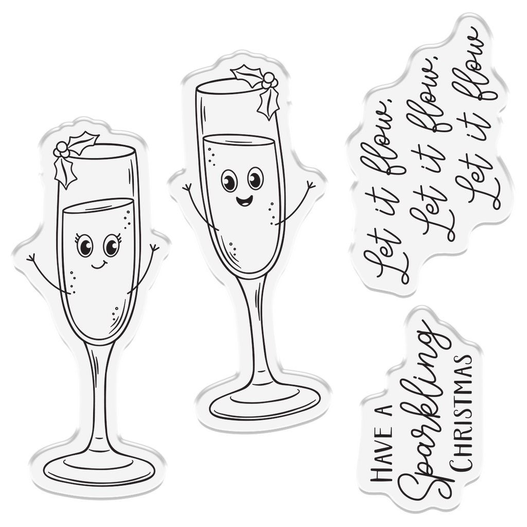 Crafter's Companion Have A Sparkling Christmas Clear Stamps cc-stp-hasc Product Image