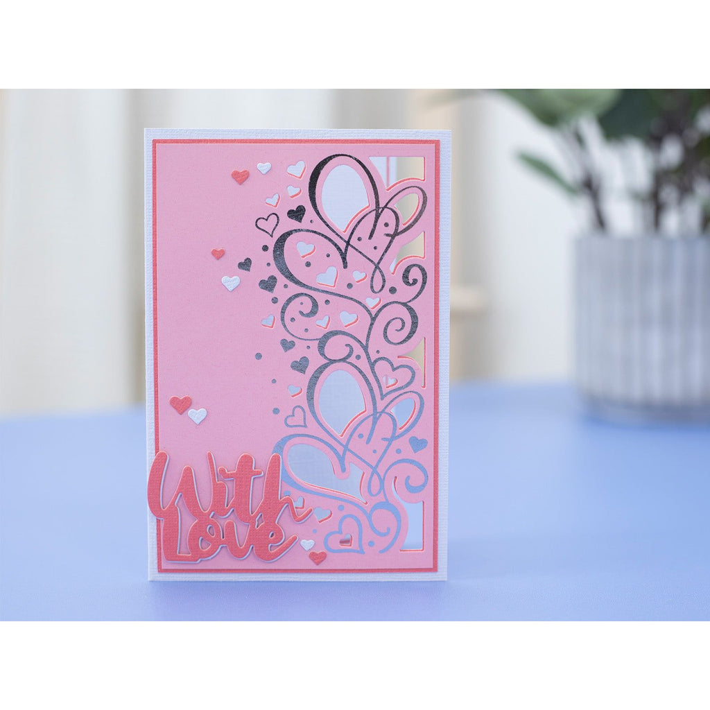 Crafter's Companion Hearts And Swirls Rub Ons cc-rub6-hs With Love Card