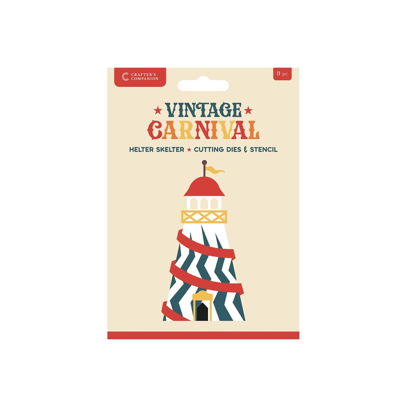 Crafter's Companion Helter Skelter Stencil And Dies Set vc-md-sten-hesk