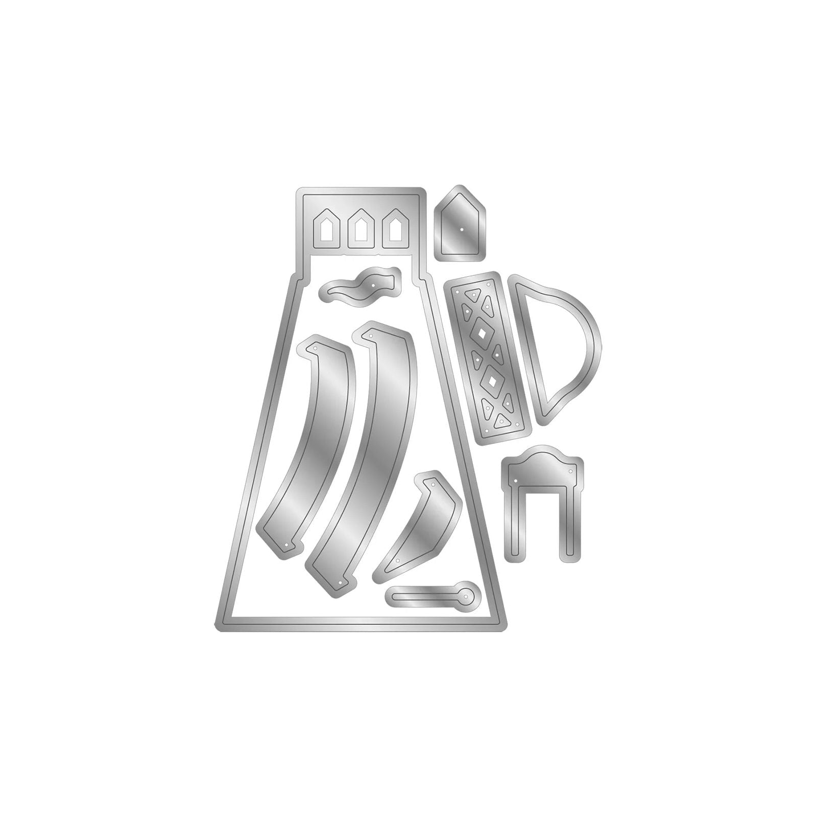 Crafter's Companion Helter Skelter Stencil And Dies Set vc-md-sten-hesk Alternate Image