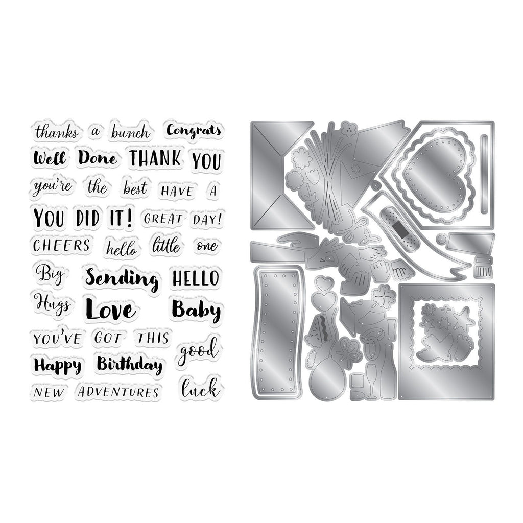 Crafter's Companion Hold That Thought Clear Stamps And Dies cc-std-hoth Sentiments