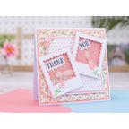 Crafter's Companion Hold That Thought Clear Stamps And Dies cc-std-hoth Thank You Shaker Card