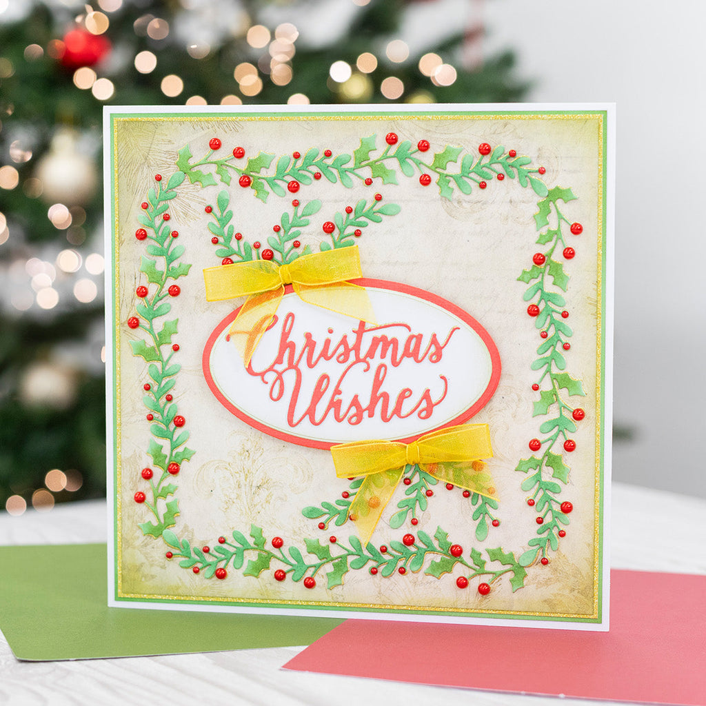 Crafter's Companion Holly And Ivy Die cc-md-edg-hoiv Card