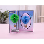 Crafter's Companion Honeycomb Message Reveal Dies And Stamps cc-std-hcomb-mr Hot Air Balloon Card