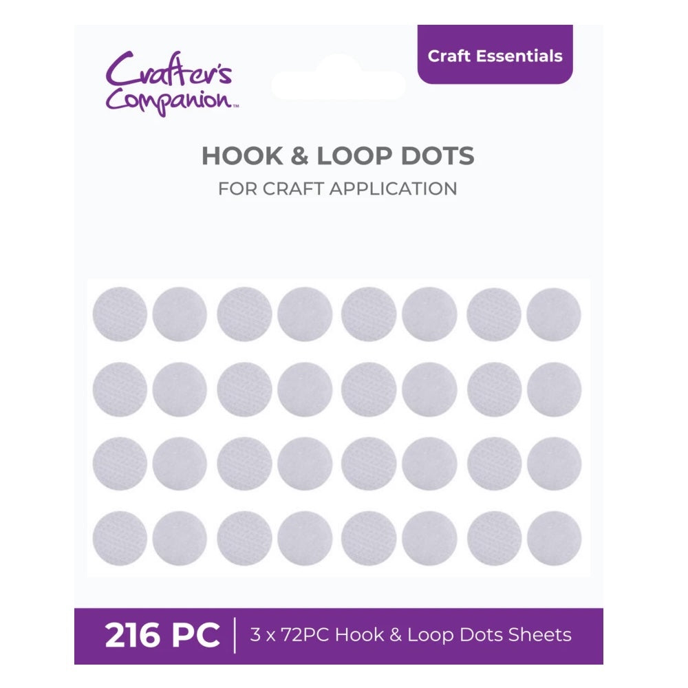 Crafter's Companion Hook And Loop Dots Stickers cc-holo-dot72 in Package