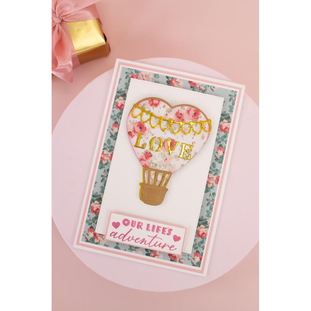 Crafter's Companion Hot Air Balloon Dies cc-la-md-hab Love Life Adventure Card
