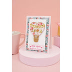 Crafter's Companion Hot Air Balloon Dies cc-la-md-hab Valentine Card
