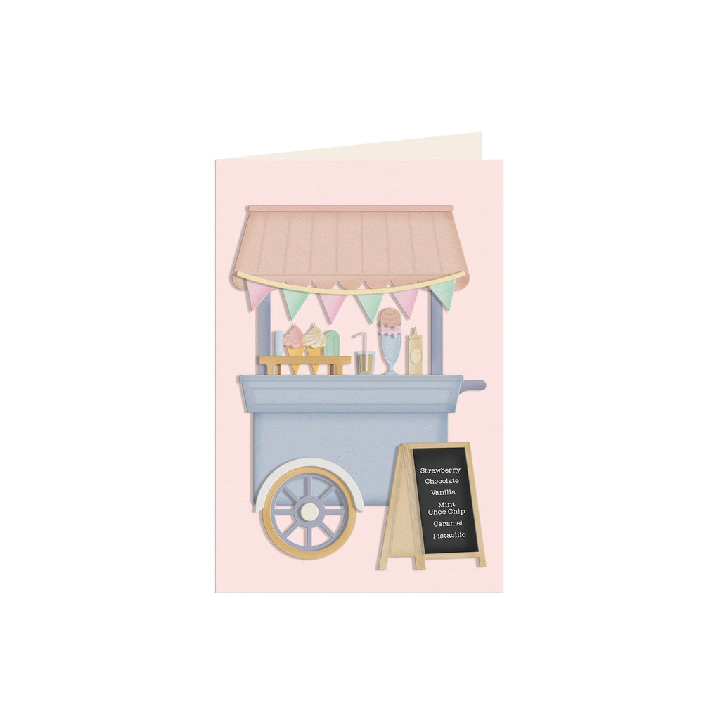 Crafter's Companion Ice Cream Cart Clear Stamps And Dies cc-ls-std-icrc