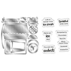 Crafter's Companion Ice Cream Cart Clear Stamps And Dies cc-ls-std-icrc Detailed Product Image