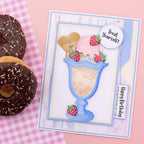 Crafter's Companion Ice Cream Sundae Dies cc-ls-md-icsu Summer Birthday Card