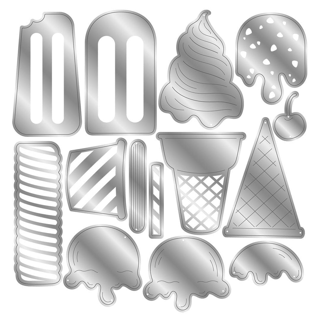Crafter's Companion Ice Creams And Lollies Dies cc-ls-md-iclo Detailed Product Image