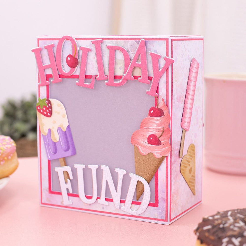 Crafter's Companion Ice Creams And Lollies Dies cc-ls-md-iclo Holiday Fund Savings Box