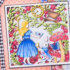 Crafter's Companion In Wonderland Dies cc-tow-md-cac-inwon Alice And Rabbit Card