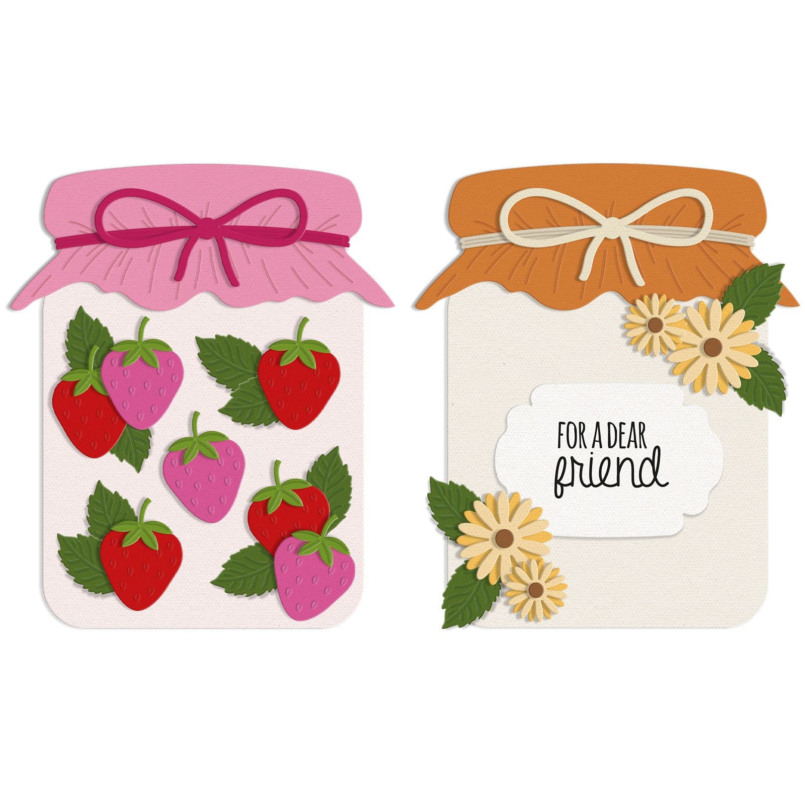 Crafter's Companion Jam Jar Clear Stamps And Dies Set cc-std-jamj