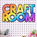 Crafter's Companion Large Alphabet Stencil And Metal Die Set cc-sten-md-laral Colorful Craft Room Sign