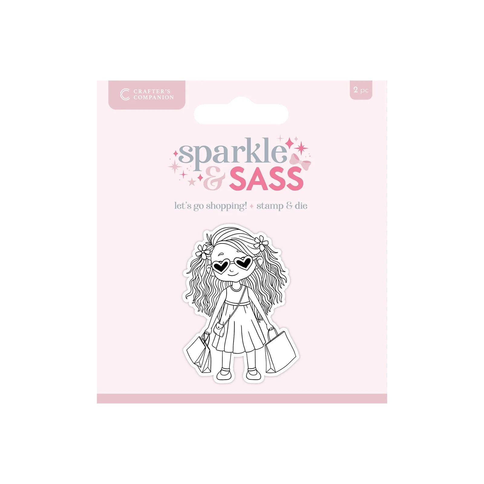 Crafter’s Companion Let's Go Shopping Clear Stamp And Die cc-std-lgsh